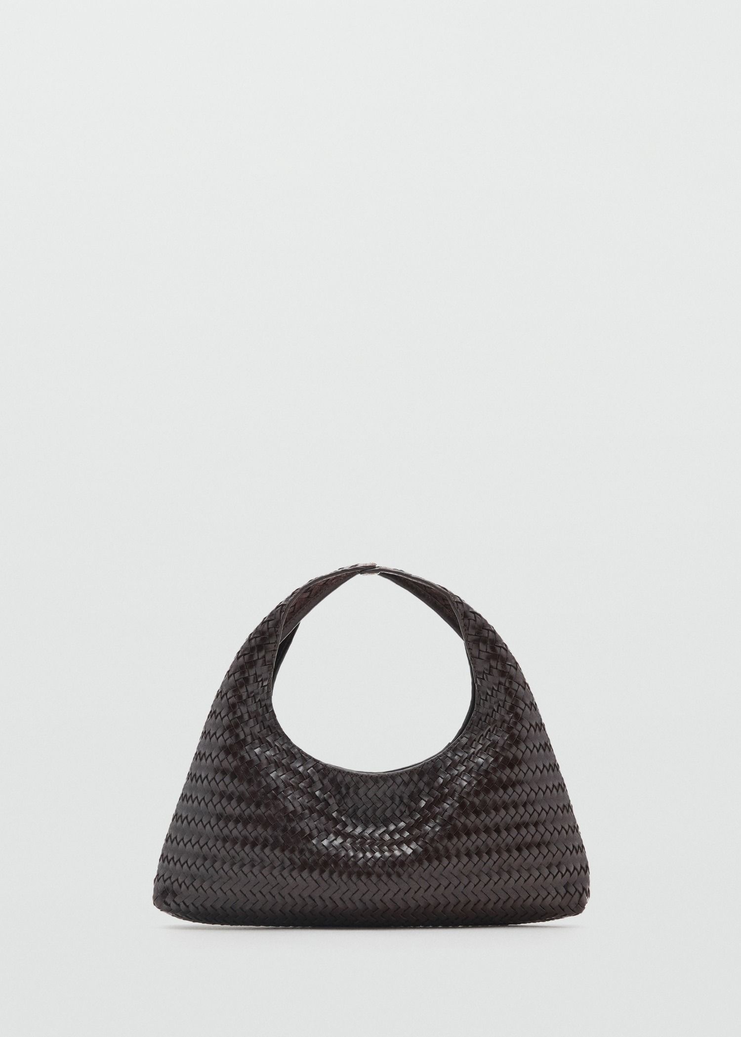MANGO, Braided Leather Handbag