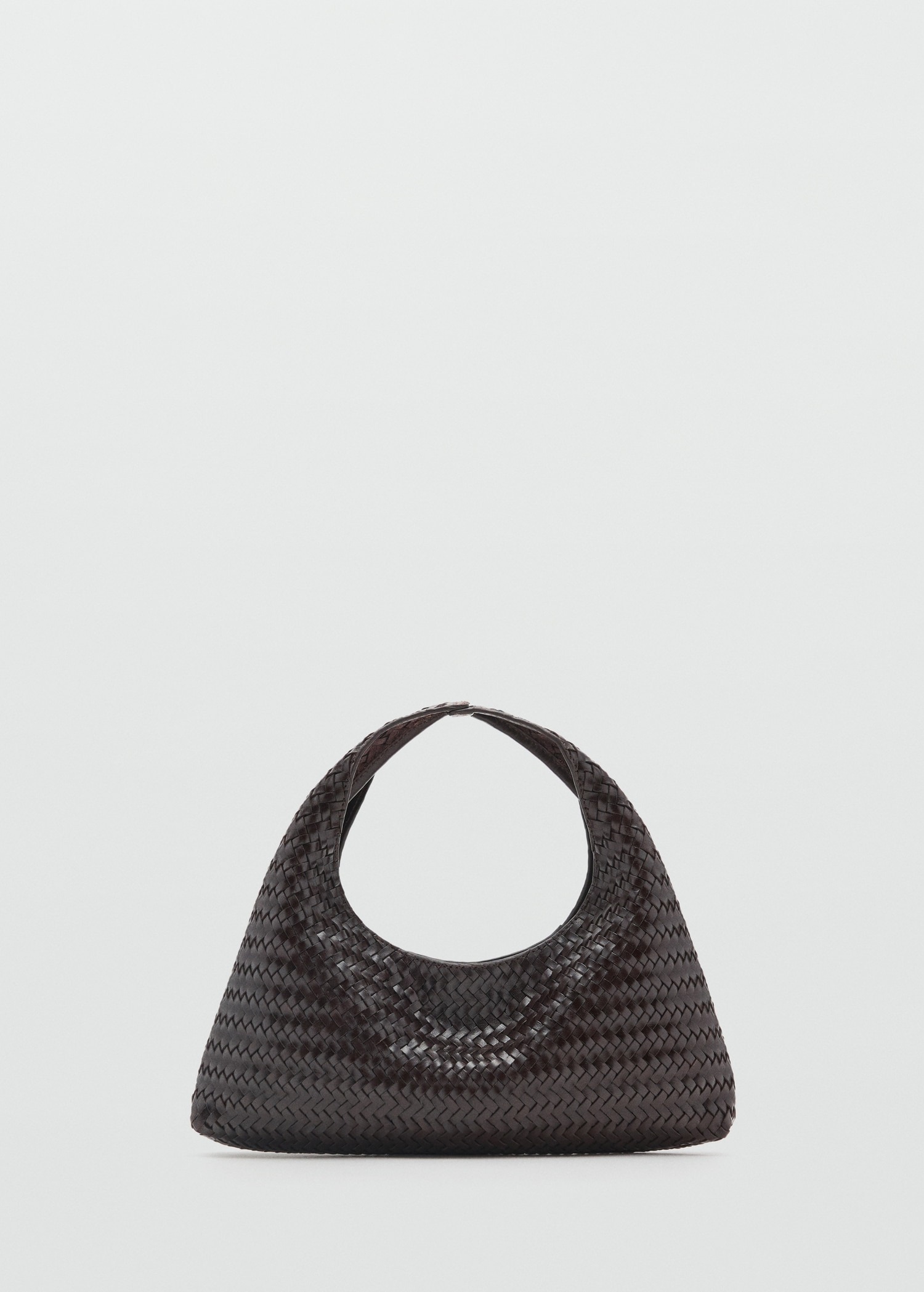 MANGO, Braided Leather Handbag