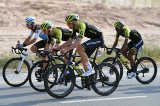 DUBAI UNITED ARAB EMIRATES FEBRUARY 23 Jack Bauer of New Zealand and Team Mitchelton Scott Grmay Tsgabu Gebremaryam of Ethiopia and Team Mitchelton Scott during the 6th UAE Tour 2020 Stage 1 a 148km stage from Dubai The Pointe to Dubai Silicon Oasis UCIWT UAETour uaetour on February 23 2020 in Dubai United Arab Emirates Photo by Justin SetterfieldGetty Images