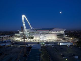 example of stadium architecture, wembley stadium by foster and partners