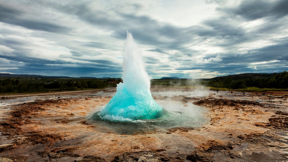 Strokkur geyser on Iceland