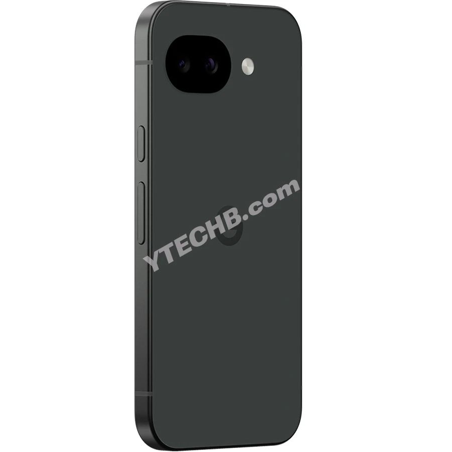 right side angle of the Pixel 10a showing the power and volume buttons and the back panel