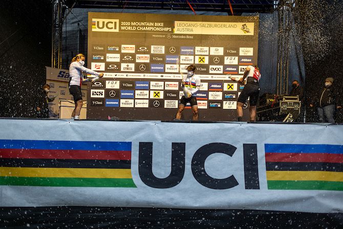 The final podium (l to r): Kathrin Stirnemann, Melanie Pugin, Nathalie Schneitter