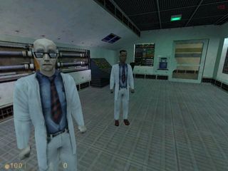 A screenshot from the original 'Half-Life' game.