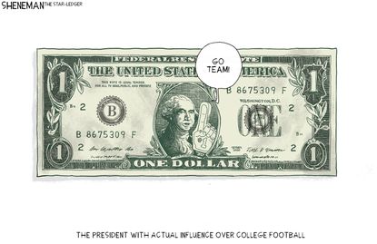 Editorial Cartoon U.S. Big 10 NCAA college football