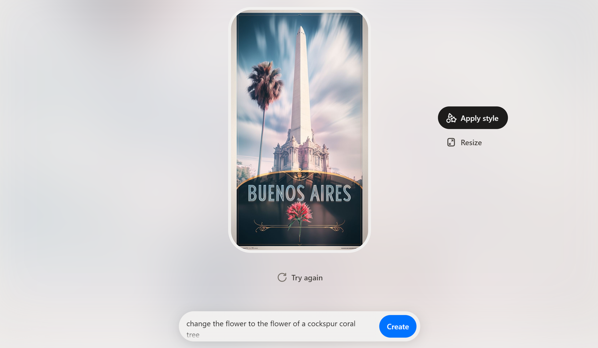 Screenshot from Playground AI image generator