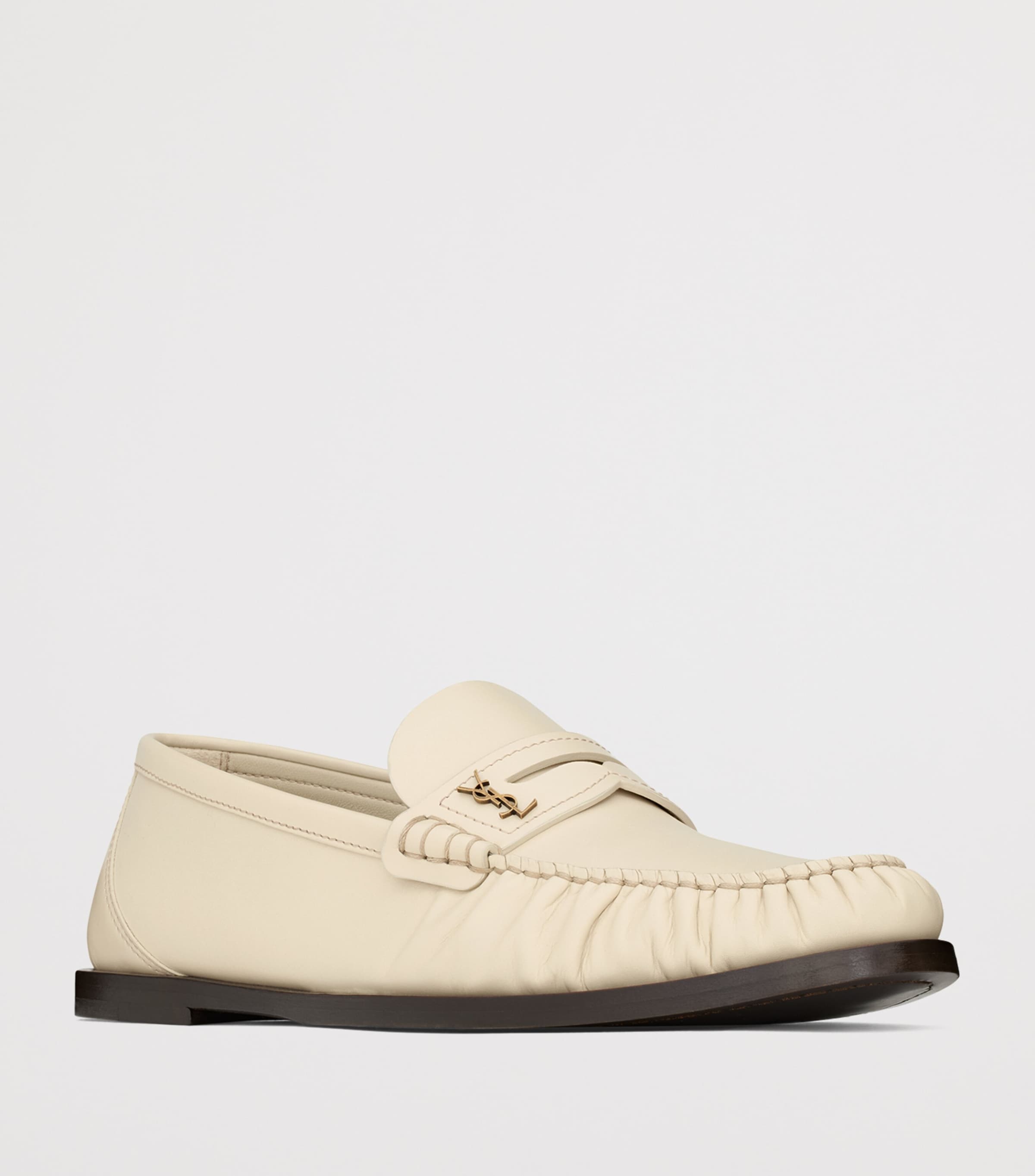 Saint Laurent Leather Laurent Loafers