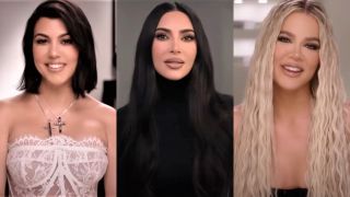 Kourtney Kardashian, Kim Kardashian, Khloe Kardashian on The Kardashians.