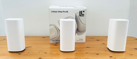 The Linksys Velop Pro 6E router.