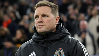 MARSEILLE, FRANCE - NOVEMBER 25: Eddie Howe, Manager of Newcastle United, looks on prior to the UEFA Champions League 2025/26 League Phase MD5 match between Olympique de Marseille and Newcastle United FC at Stade de Marseille on November 25, 2025 in Marseille, France. 