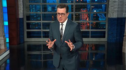 Stephen Colbert mocks Trump mocking Ford