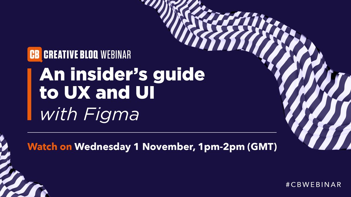 A graphic saying &#039;an insider&#039;s guide to UX and UI with Figma, on Wednesday 1 November 1-2pm (GMT)