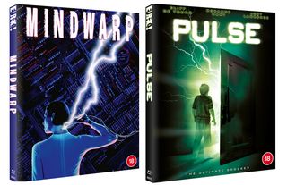 The covers of the Mindwarp and Pulse Blu-rays.
