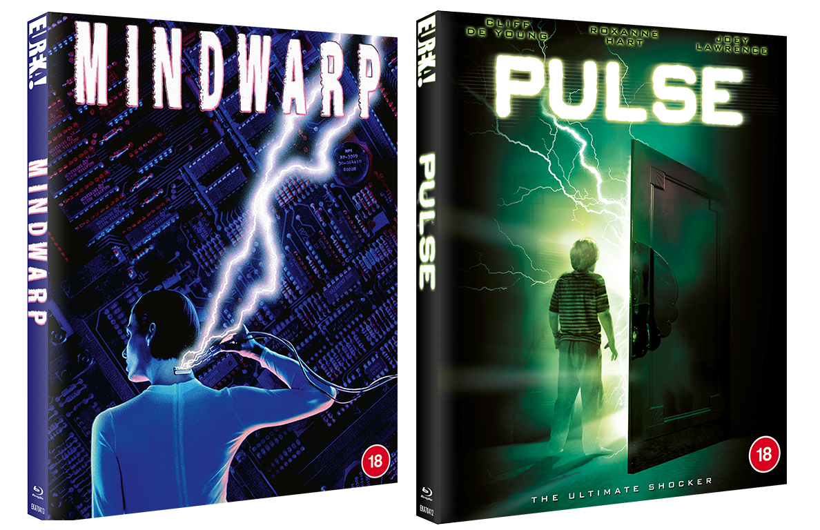 The covers of the Mindwarp and Pulse Blu-rays.