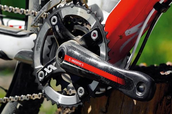 Carbon has found its way into every aspect of the S-Works&rsquo; spec, including cranks.