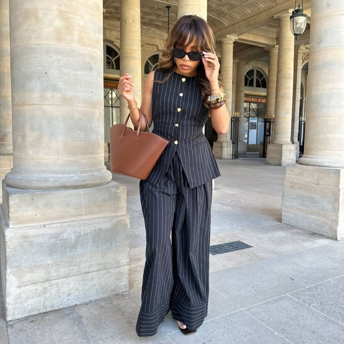 Not quite ready to embrace spring dresses? You need a transitional waistcoat suit