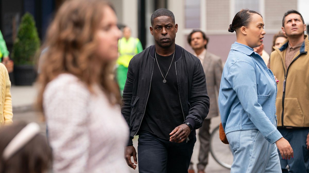 Xavier Collins (Sterling K. Brown) walks through a crowd in &quot;Paradise&quot;