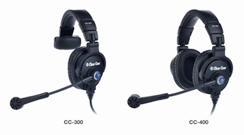 Clear-Com Adds CC-300 and CC-400 Headsets