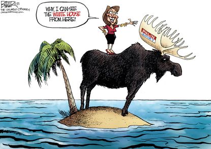 Political cartoon U.S. GOP Palin 2016 presidential election