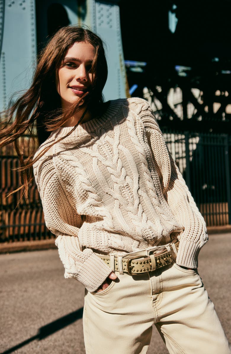 Frankie Cable Cotton Sweater