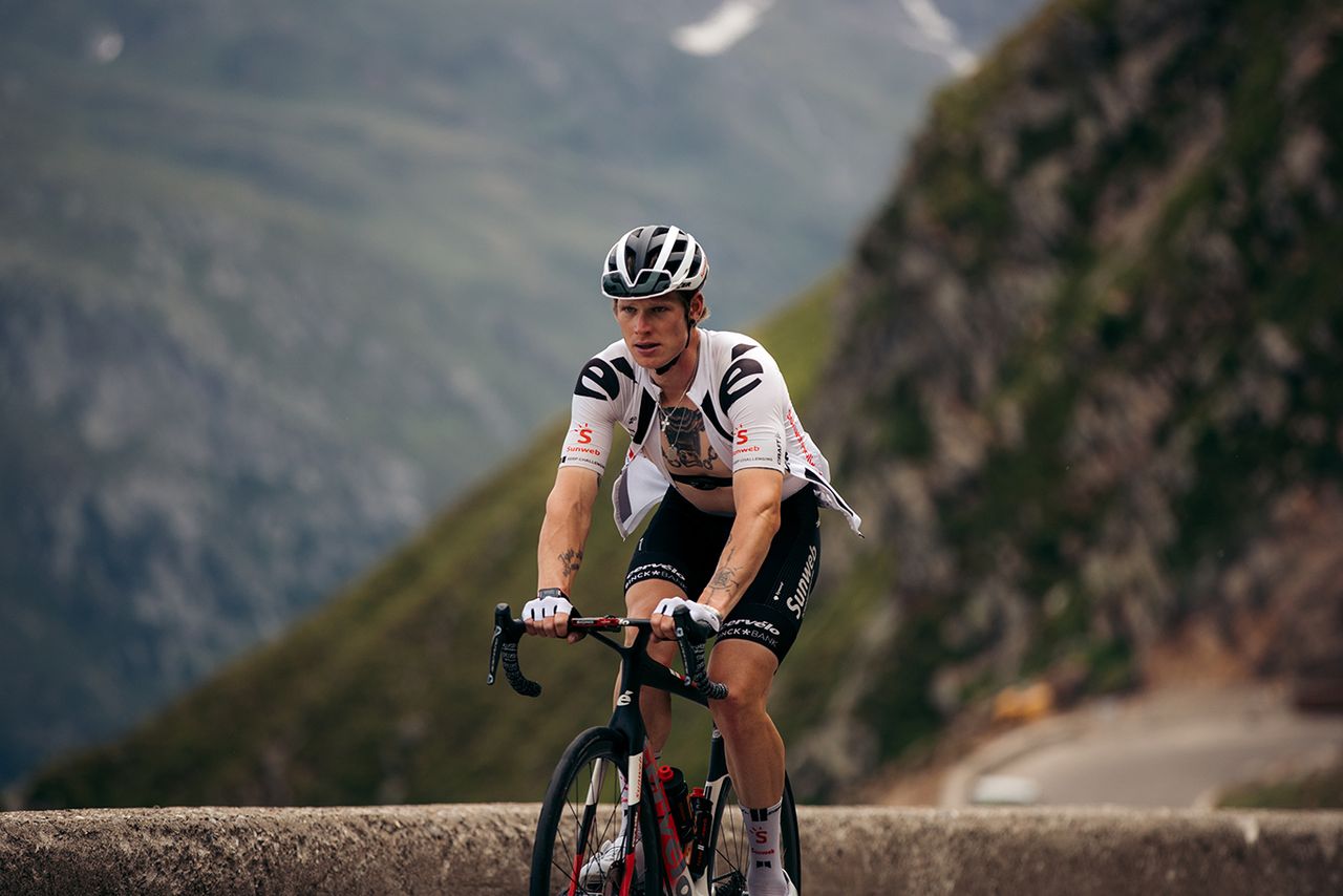 Team Sunweb training in K&uuml;htai, Austria in July after the coronavirus pandemic halted the road season