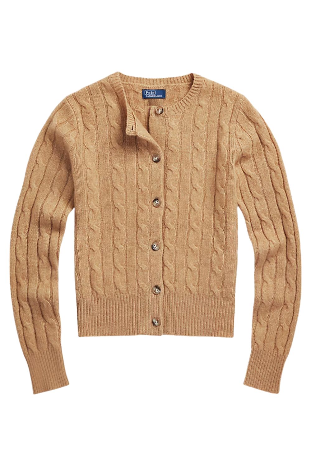 Polo Ralph Lauren Cable-Knit Cashmere Crewneck Cardigan
