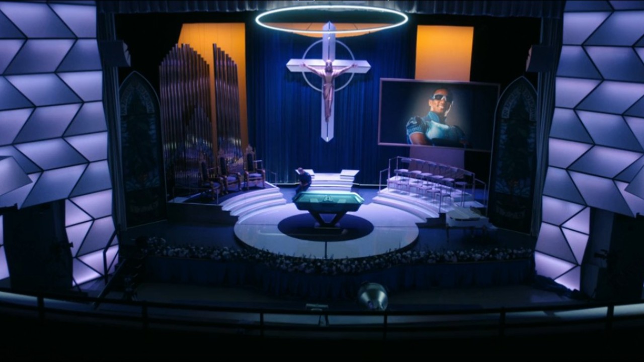 A-Train's funeral on The Boys Season 5.