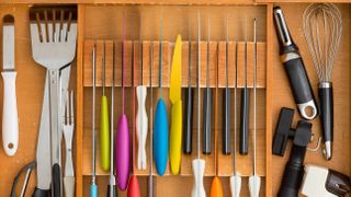 Knife drawer organizer