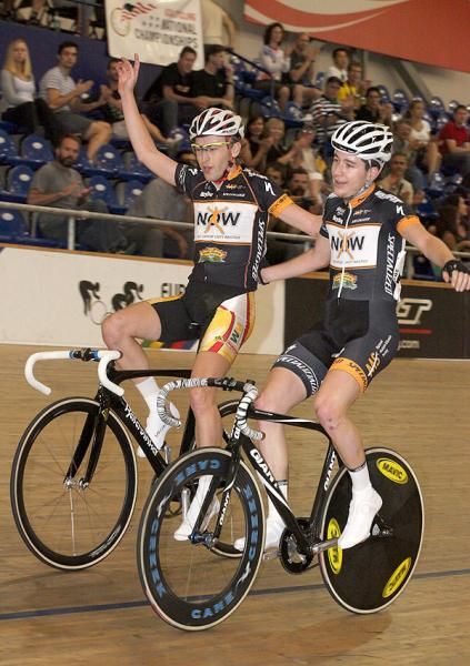 Moir and Heeley celebrate.