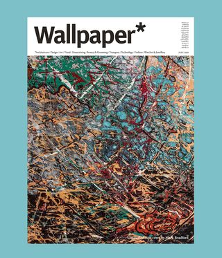 Mark Bradford created The Price of Disaster, 2021 for Wallpaper's limited-edition subscriber cover for the July 2021 issue