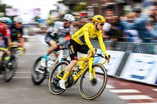 JumboVismas Danish rider Jonas Vingegaard competes during the criterium Days After The Tour the first cycling criterium after the Tour de France in Boxmeer on July 24 2023 Photo by Vincent Jannink ANP AFP Netherlands OUT Photo by VINCENT JANNINKANPAFP via Getty Images