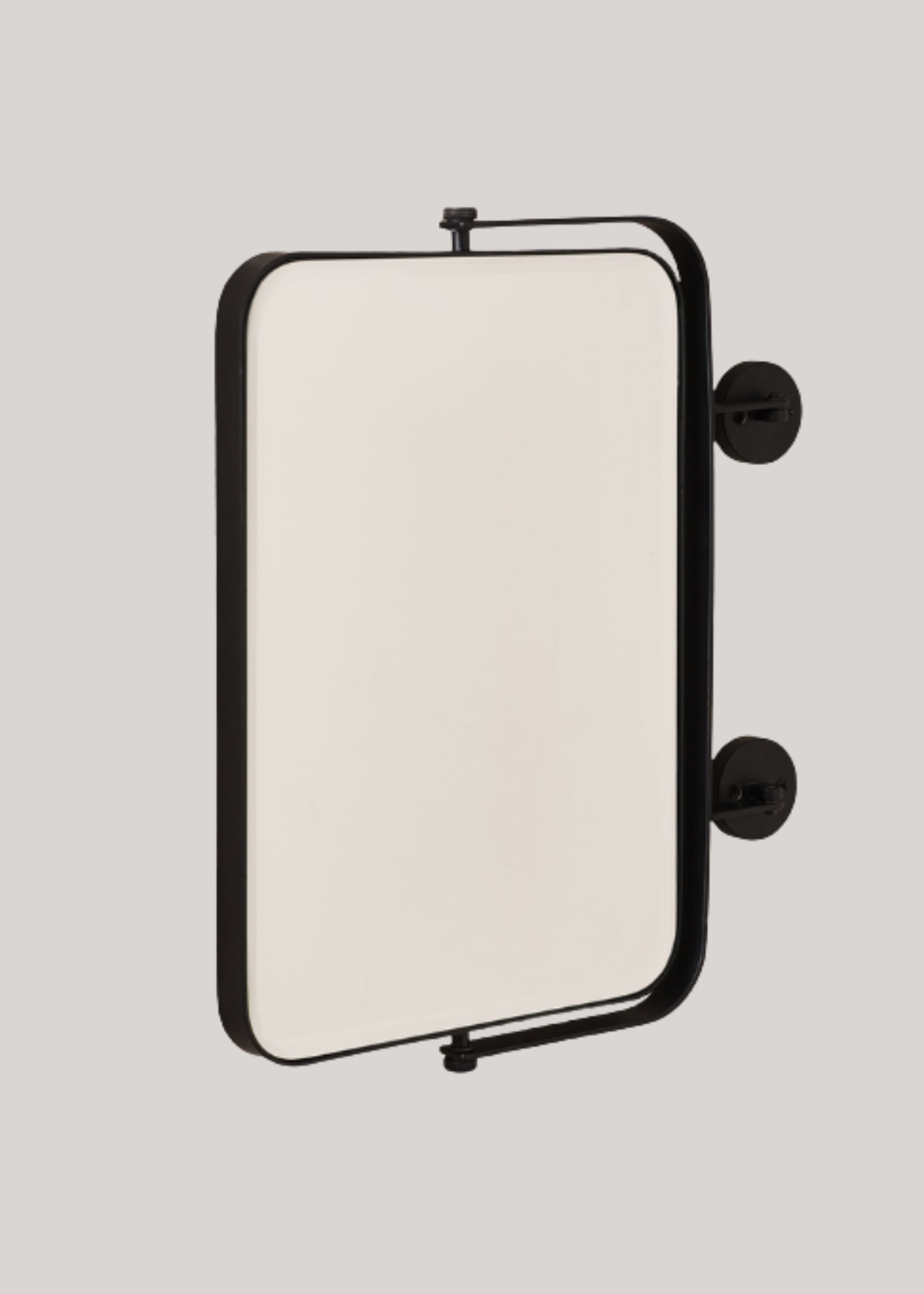 Next, Black Rectangle Space Saving Pull Out Wall Mirror