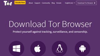 Website screenshot for Tor Browser