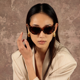 Connie Cat Eye Sunglasses in Tortoiseshell