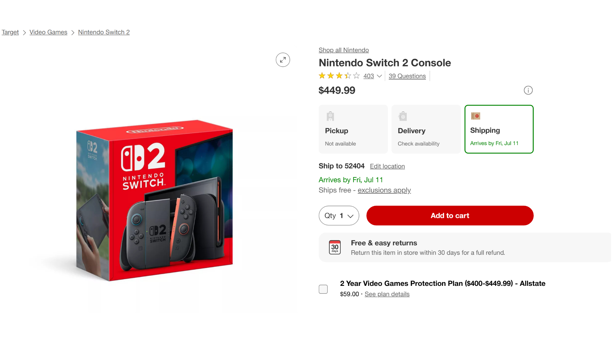 Switch 2 deal