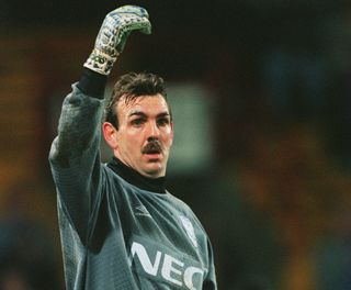 Neville Southall playing for Everton in 1993