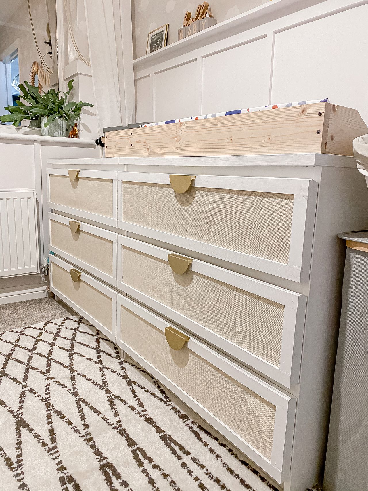 Ikea dresser jute upcycle step by step