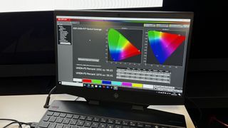 Portrait Displays' Calman showing color gamut HDR analysis page