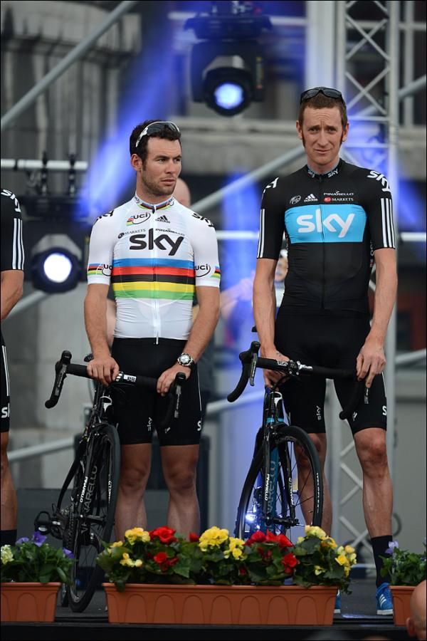 Mark Cavendish and Bradley Wiggins (Team Sky)