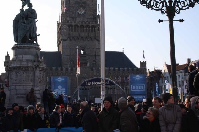 The start in Bruges' Markt is one of cycling's great occasions.