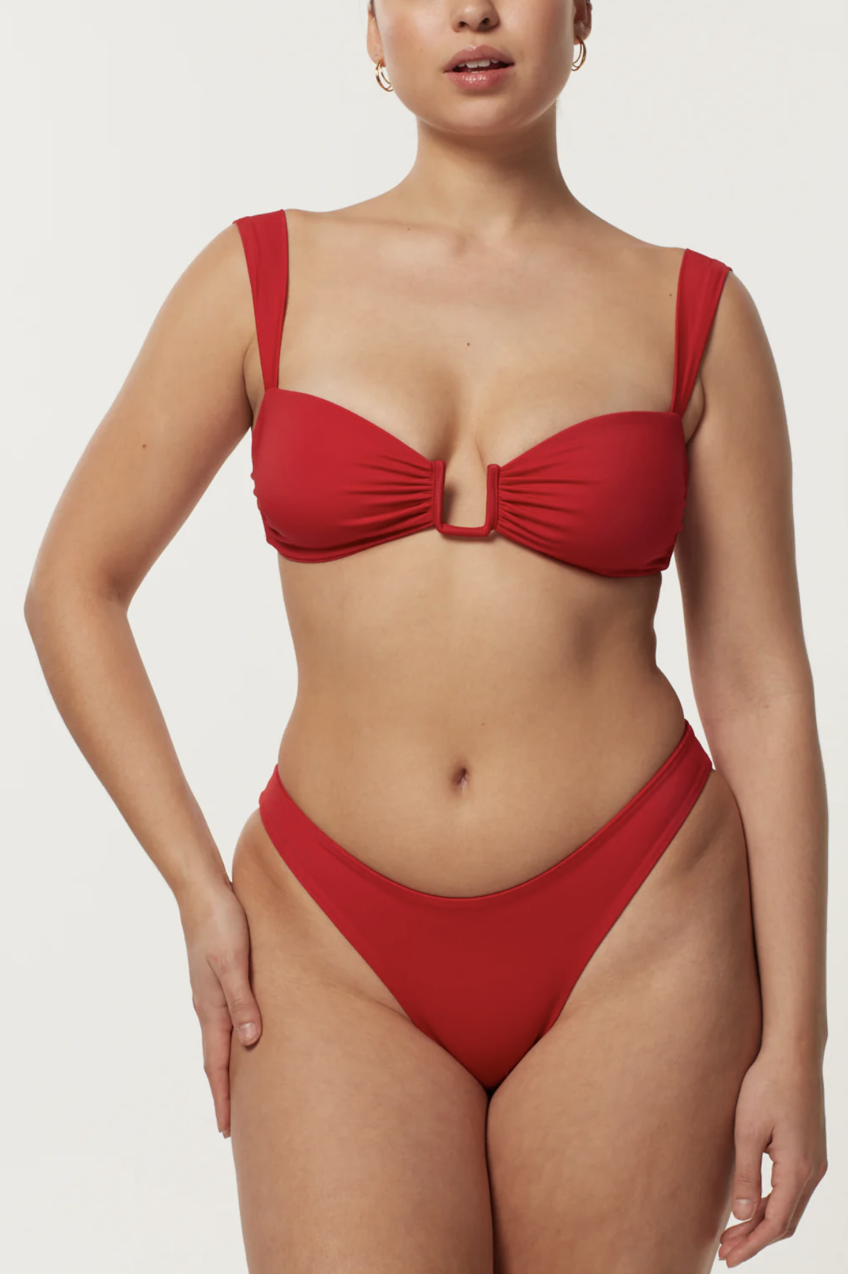 AWAY THAT DAY SWIMWEAR, Cannes Top - Red