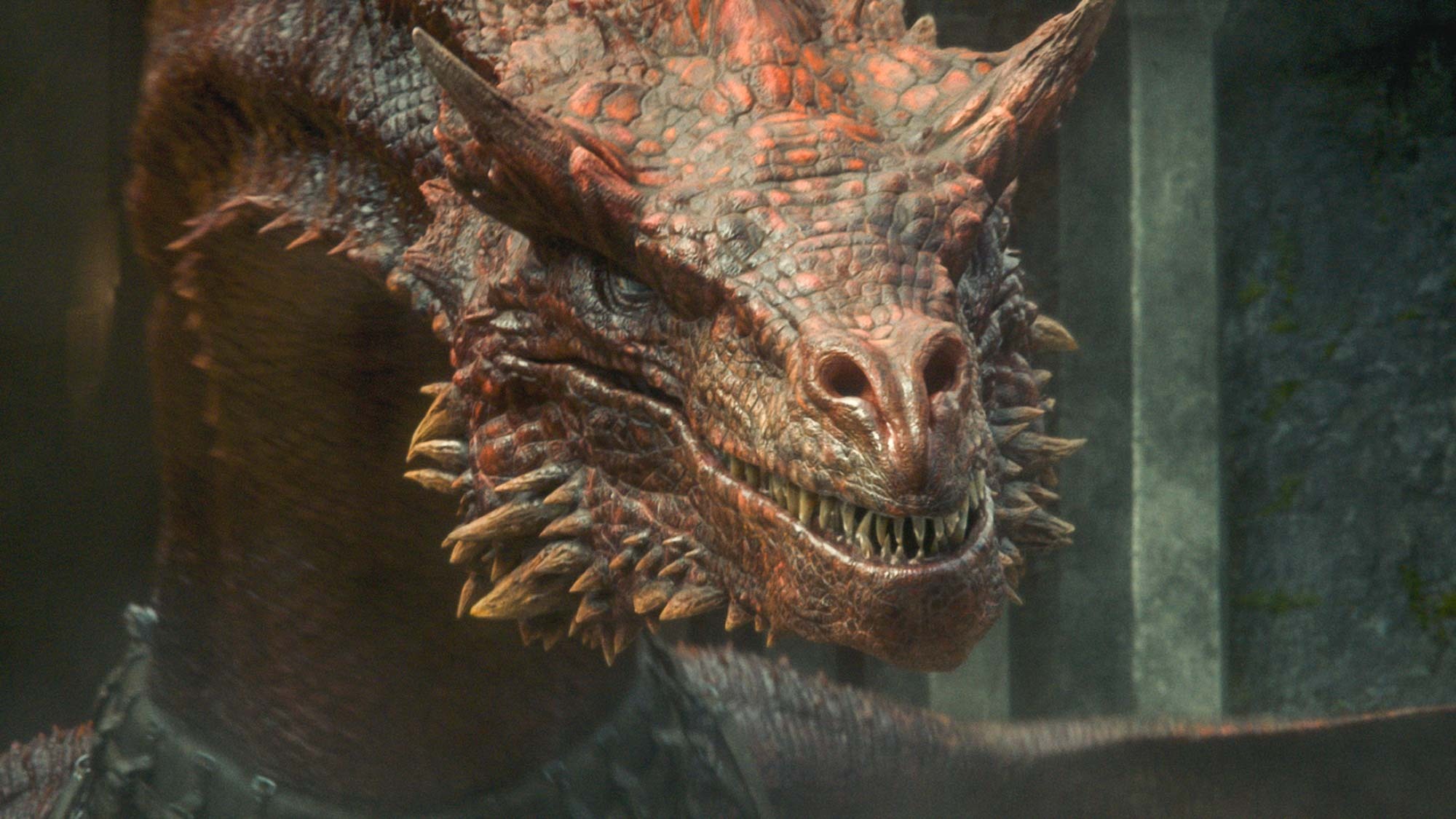 Screenshot of a dragon at HBO's House of the Dragon