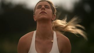A woman doing yoga in Twisted Yoga