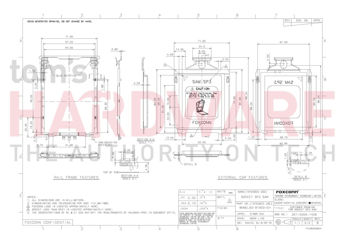 Exclusive Threadripper Socket TR4 Schematics, Cooler Compatibility ...