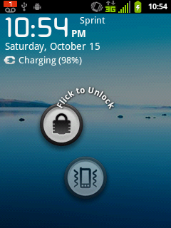 Kyocera Milano lockscreen