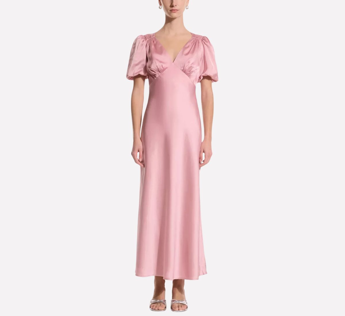Image of pink silk dress