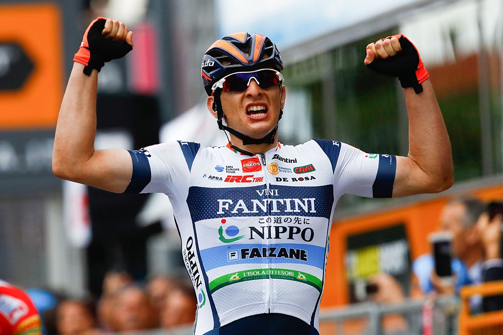 Damiano Cima (Nippo-Vini Fantini-Faizane) wins stage 18 at the Giro d'Italia