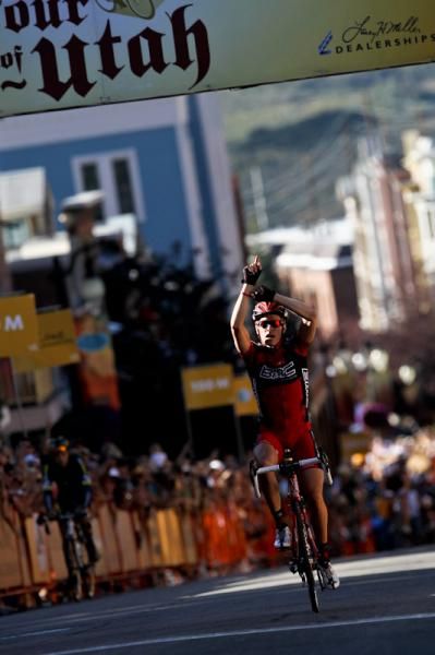 Jeff Louder (BMC Racing Team) claims a solo stage victory.