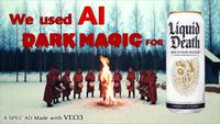 Liquid Death AI ad