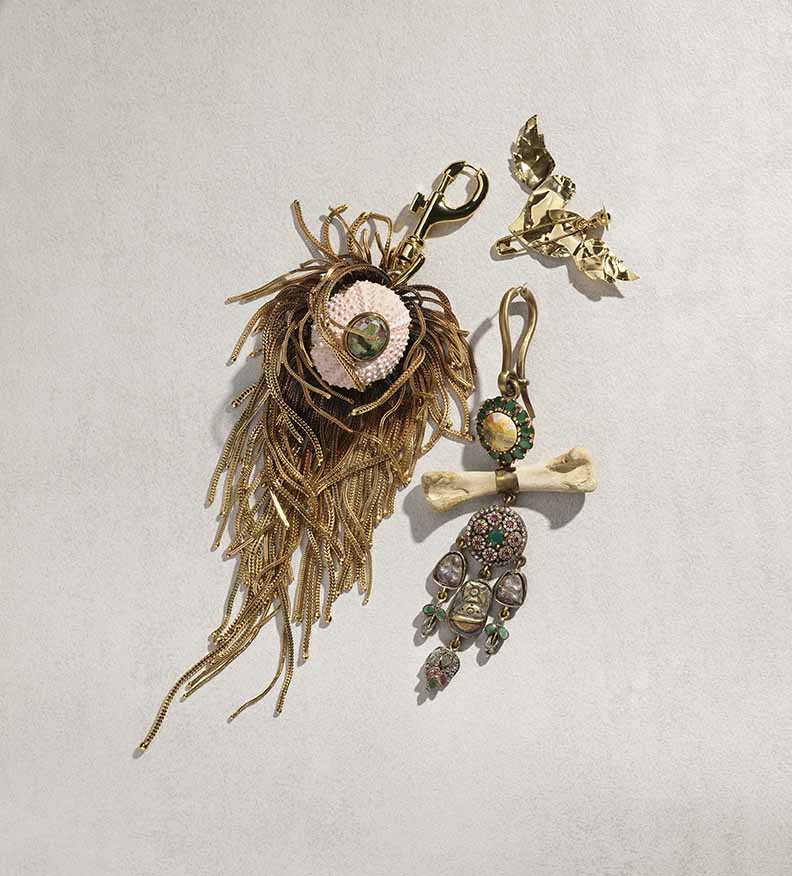 jewellery with bows and ymbols